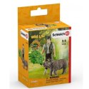 Schleich 42428 Wild Life Leśniczy z nosorożcem