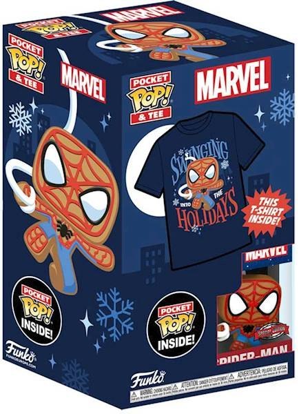 Funko Pocket Pop Tee Spider-Man T-shirt L + brelok